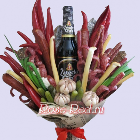Мужской букет с колбасками